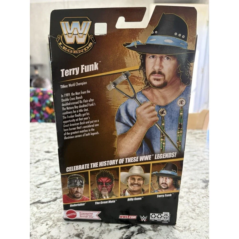 Mattel WWE Elite Legends Wrestling Terry Funk Action Figure Sealed